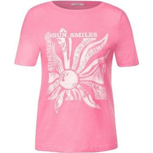 Cecil B320051 T-shirt met korte mouwen voor dames, Zacht roze