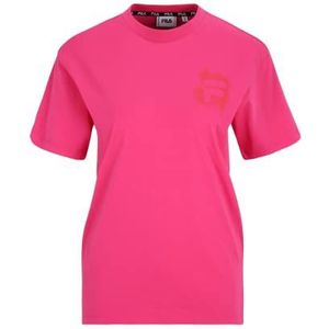 FILA Bosau Regular Graphic T-shirt pour femme, Rose, L