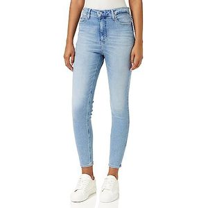 Calvin Klein Jeans Hoge taille, super skinny enkelbroek voor dames, Denim Light