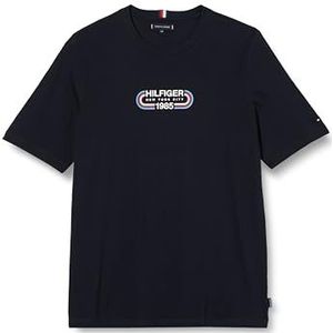 Tommy Hilfiger T-shirt à manches courtes pour homme, Bleu (Desert Sky), 4XL