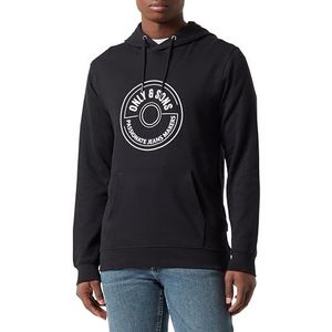 ONLY & SONS Onslamer Reg Interlock Sweat à capuche pour homme, Noir, S