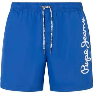 Pepe Jeans Zwemshort met logo voor heren, Blauw