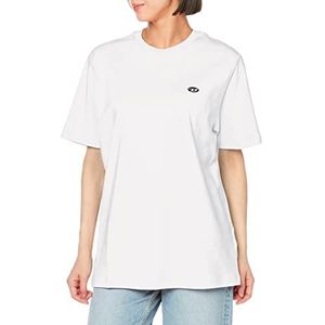 Diesel T-Justine-doval-PJ T-shirt pour femme, Blanc cassé, XXS