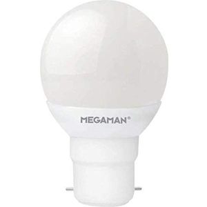 Megaman Witte golflamp 3,5 W 4000 K koudwit BC/B22 250 lumen 15.000 uur A + direct start LED nachtlampje decoratie energiebesparend