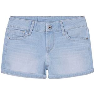 Pepe Jeans Foxtail cargoshorts voor meisjes, Blauw (Denim-pe0)