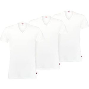 Levi's Levi's T-shirt met V-hals voor heren, Wit