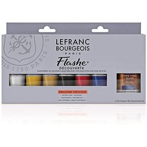 Lefranc Bourgeois Flashe Ontdekkingsset 6 x 20 ml + matte lak 120 ml