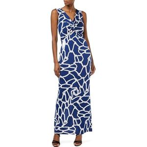 Gina Bacconi Robe de cocktail maxi en jersey pour femme, bleu marine, 40