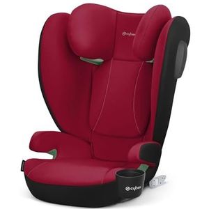 CYBEX Silver Solution B4 i-Fix autostoel met bekerhouder voor kinderen van ca. 3 tot 12 jaar (100-150 cm/15-50 kg), voor auto's met en zonder ISOFIX, Dynamic Red