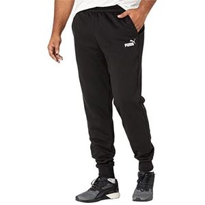 PUMA Essentials Trainingsbroek voor heren van fleece, zwart katoen.