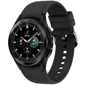 Samsung Galaxy Watch4 Classic Smartwatch, roterende lunette, gezondheidscontrole, sporttracking, LTE 42 mm, zwart (ES-versie)