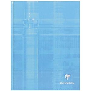 Clairefontaine 9842C Notitieboek, gebroken brochure, stijf, 17 x 22 cm, 192 pagina's, kleine ruiten, wit papier, 90 g, envelop met gelamineerde kaart, willekeurige kleur