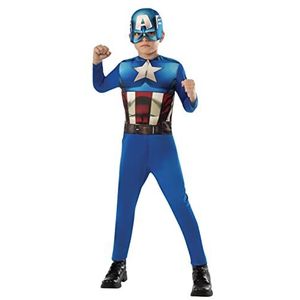 Avengers Rubie'S 610759-M Captain America kostuum voor kinderen, 5-7 jaar