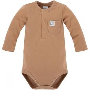 Pinokio Bodysuit Long Sleeve Poloshirt voor baby's, jongens, Bejge der Tigrte, 62, bejge der tijger