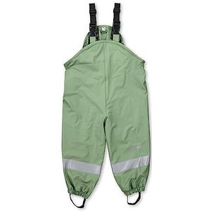 Sterntaler Unisex baby regenbroek bretels gevoerde regenbroek regenbroek waterdichte drukknop en gelaste naden groen 86, Groen