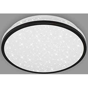 BRILONER Leuchten LED plafondlamp met sterrendecoratie 12 W, 1200 lm, 4000 K, 280 x 70 mm (DxH) wit / zwart 3403-015