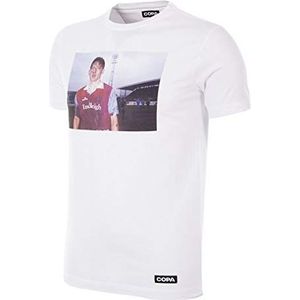 COPA Homes of Football Burnley Crew Neck T-shirt voor heren, Wit.