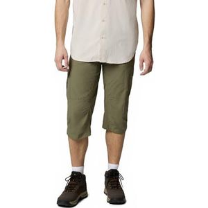 Columbia Heren Silver Ridge 2 Capri, Capri Cropped Hiking Broek, Stone Green, W28/L19