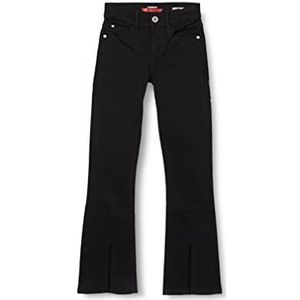 Vingino Meisjes Britte Split Jeans, zwart, 128, zwart.