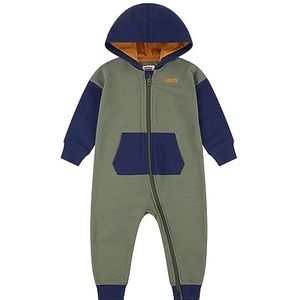 Levi's Jumpsuit Lvn colorblock 6ej103 babypak jongens, Olijfgroen