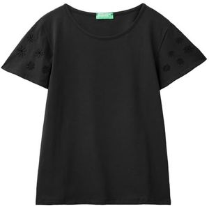 United Colors of Benetton T-shirt femme, Noir 100, XS