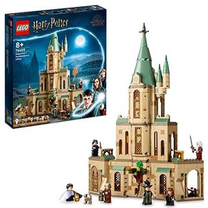 LEGO 76402 Harry Potter Zweinstein : Kantoor van Perkamentus, kasteel speelgoed en minifiguren met de hoed en het zwaard van Gryffindor, cadeau-idee