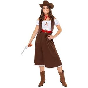 Amscan 9919000 - Costume de cowgirl occidental pour femme - Journée du livre du monde des femmes - Taille : 14-16