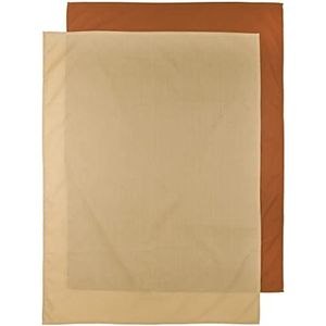Meyco Baby Uni ledikant laken - 2-pack - camel/warm sand - 100x150cm - 0.3 TOG