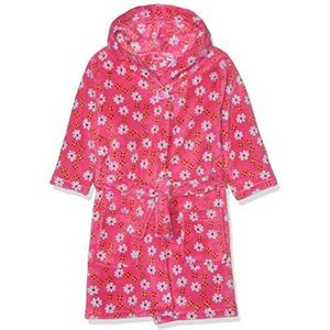 Playshoes Fleece badjas, bloemenbadjas, roze (Pink 18), 86/92 babymeisjes, Roze