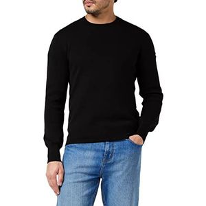 Schott NYC Pullover Sweater, heren, zwart.