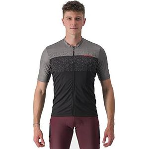 CASTELLI Onbeperkt T-shirt voor heren, Gunmetal grijs/zwart