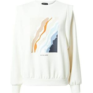 Taifun t-shirt dames, Offwhite patroon