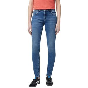 Wrangler skinny jeans voor dames, zwart.