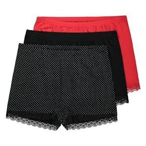 Ulla Popken Pantys, 3-pack, kant, punkte damesondergoed, Saus