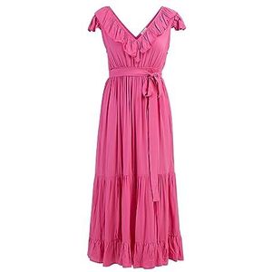IZIA Lange jurk voor dames, Roze
