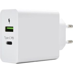 iPhone 15/14/13/12/11/Pro/Max/Mini/SE/X/XR/XS/8/7, iPad Pro/Air, Air/Pods Pro, Samsung Galaxy Note, Huawei, XiaoMi enz., USB C-oplader, 36 W type C supersnel, zonder kabel