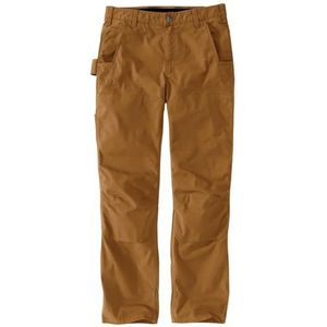 Carhartt Steel Rugged Flex Relaxed Fit Ripstop Werkbroek met dubbele voorkant, werkbroek voor heren, Carhartt Bruin