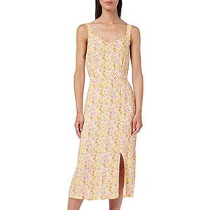 Vero Moda Vmeasy Strap Calf Dress R1 Wvn Ga Damesjurk, Wit/Aop: Cille