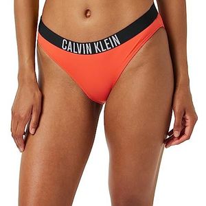 Calvin Klein Klassieke bikini voor dames, Vermillon glanzend