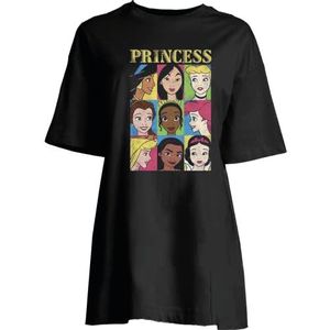 Disney Wodprintbt010 nachthemd Vrouwen, zwart.