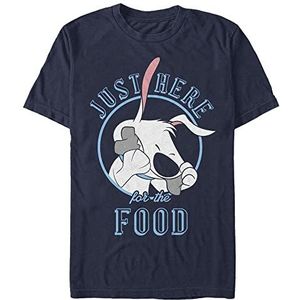 Disney Mulan-Lil Brother Food Organic T-shirt, uniseks, marineblauw, XXL, marineblauw