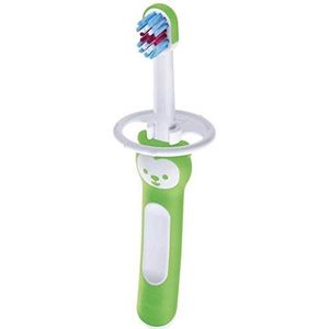Mam Baby'S tandenborstel met veiligheidsring, 6 maanden, groen