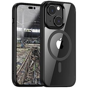 JT Berlin Case Pankow Hybrid beschermhoes compatibel met Apple iPhone 15 [bescherming voldoet aan militaire normen, compatibel met draadloos opladen (Qi) / magnetisch opladen] transparant