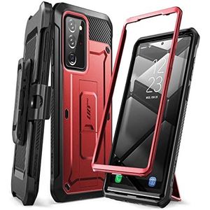 SUPCASE Unicorn Beetle Pro Series robuuste beschermhoes met standaard voor Samsung Galaxy Note 20 Ultra (2020) 6,9 inch (6,9 inch), rood metallic