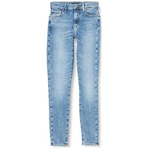 7 For All Mankind HW Skinny Slim Illusion with Embellished Squiggle Jeans, Light Blue, Regular Femmes, Bleu clair, taille unique
