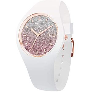 Ice-Watch - ICE lo White Pink - Wit dameshorloge met siliconen armband - 013431 (Medium), Wit., Medium (40 mm)