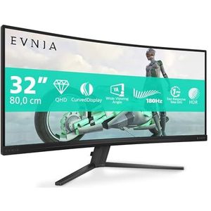 Philips Evnia 34M2C3500L LED Monitor 34 inch - Gebogen - QHD - Zwart