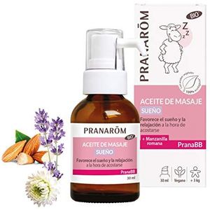 PRANAROM PranaBB Massageolie, mMnzanilla Romana, bevordert slaap en ontspanning bij het slapengaan, kalmeert en creëert een bijzonder moment van ontspanning, 30 ml