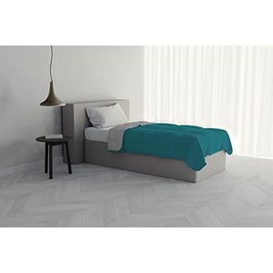 Italian Bed Linen Zomerdeken van microvezel, oktan/lichtgrijs