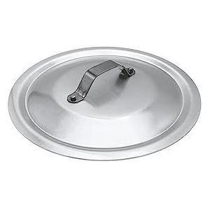 Pentole Agnelli Rond aluminium deksel 3 mm met kleine lusvormige handgreep, diameter 20 cm.